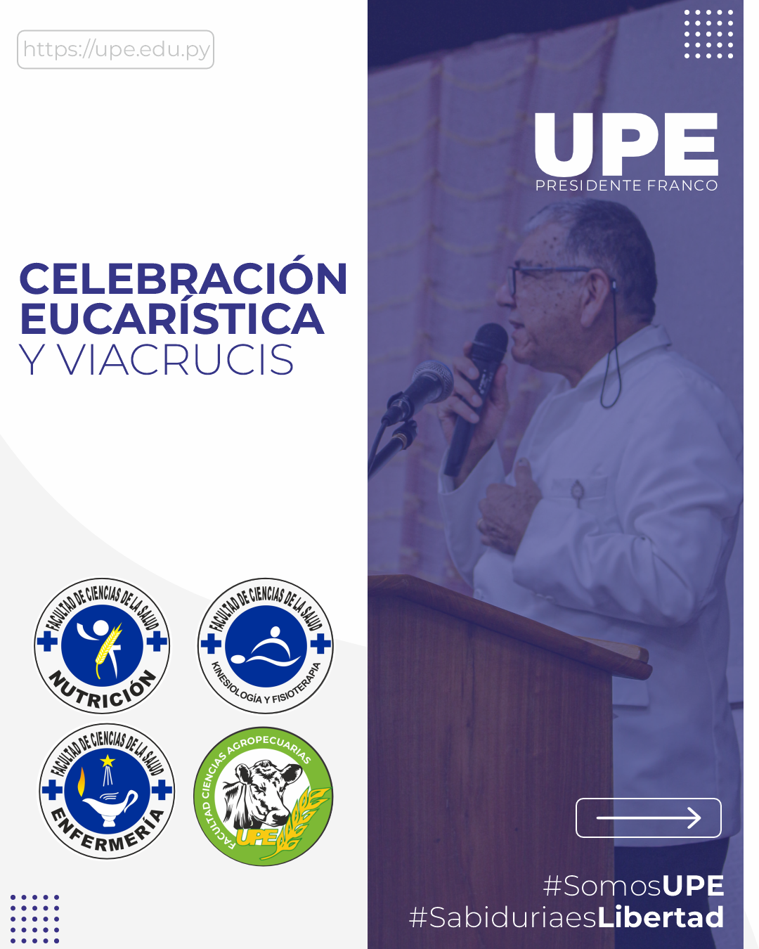 Misa en la UPE: Celebración Eucarística y Viacrucis 